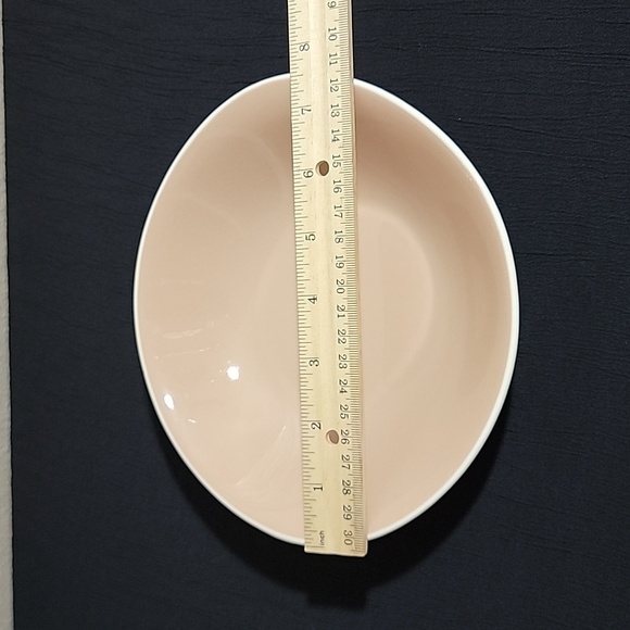 Harkerware MCM Pink Tan Oval Soup Bowls - Picture 3 of 8